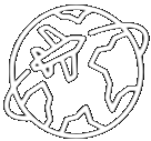 logo monde avion voyage